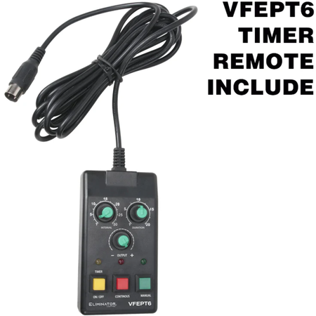 Eliminator VF1600 EP | 1650W DMX Fog Machine - 20,000 CFM | Timer & Wireless Remotes Included