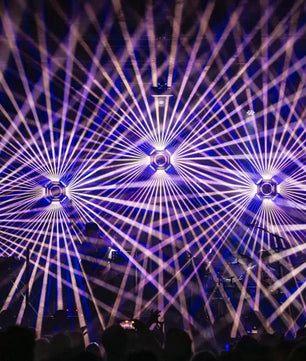 Minuit Une IVL Photon | Laser Beam Fixture with 8 Tilts | Immersive Effects for Mid-Sized Venues
