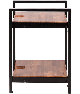 Wavebone Jenga Double Shelf Wood | Studio Storage Rack | Dual Tier Equipment Shelf