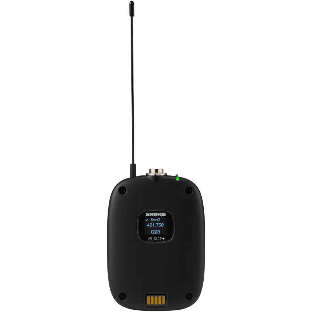 Shure SLXD15+-G57 | Portable Wireless System for Field Audio | 138MHz Tuning & ShowLink® Control