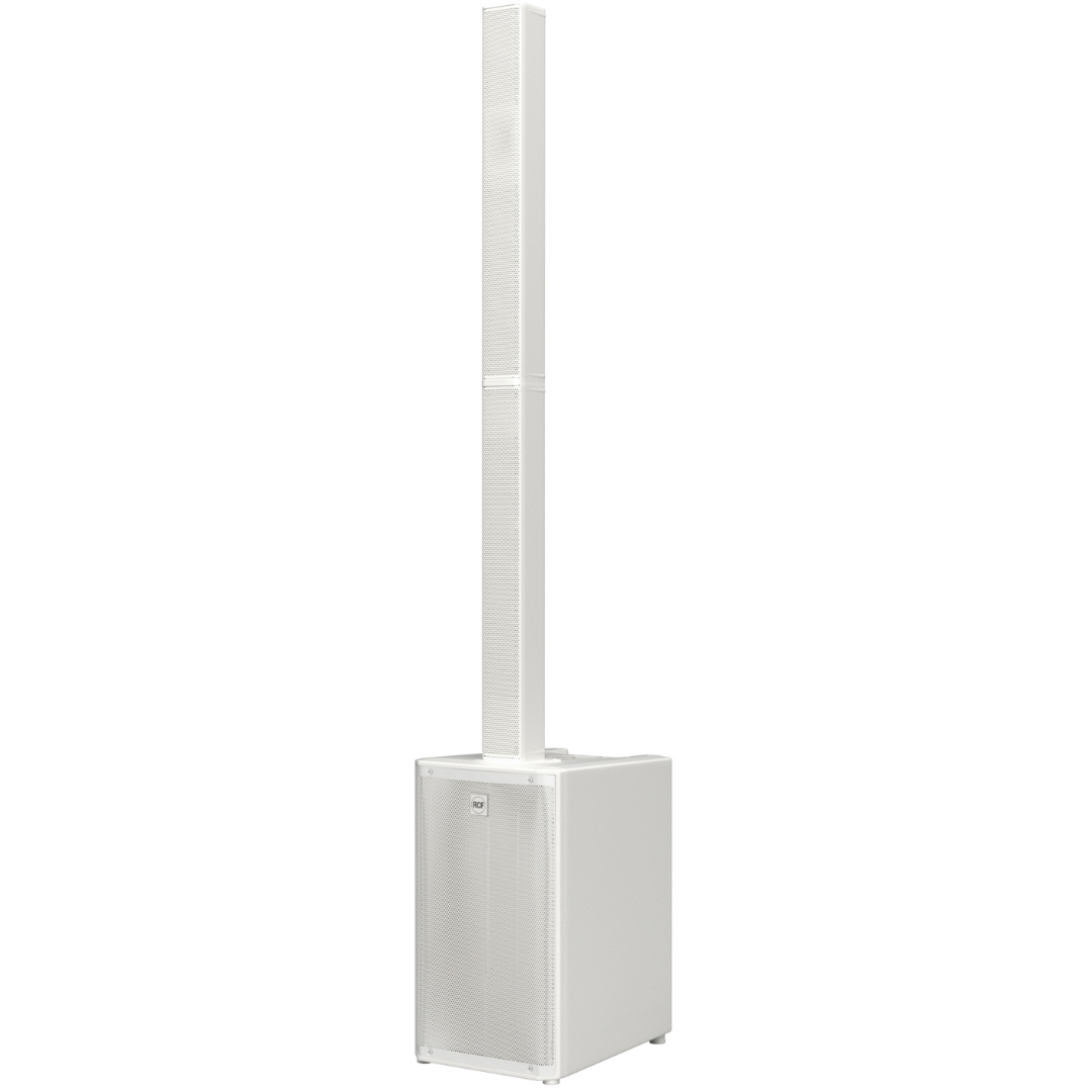 RCF EVOX J11W | 12in Subwoofer - 132dB Max SPL | White High-Power 3-Way Column PA System