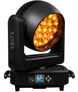 Rasha K2 | 19x25W RGBW - 10000 Lumens | Zoom Wash with Pixel Rings
