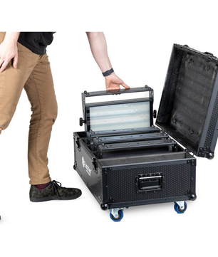 ColorKey Road Case for Inceptor Panel FX | Holds 4 Fixtures | Heavy-Duty Touring Case