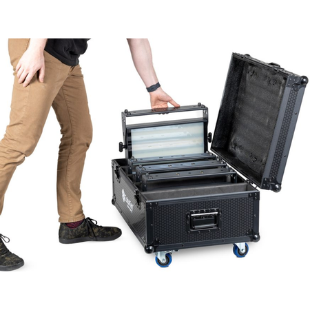 ColorKey Road Case for Inceptor Panel FX | Holds 4 Fixtures | Heavy-Duty Touring Case