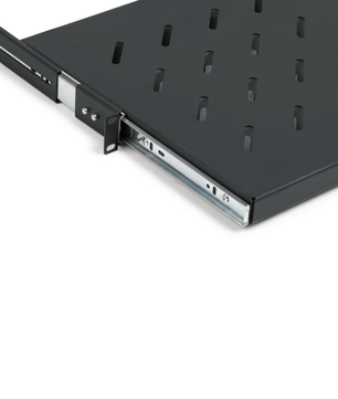 Gator GRW-SHELF1SLD | 1U Sliding Rack Shelf | 13.8in Vented Steel Design