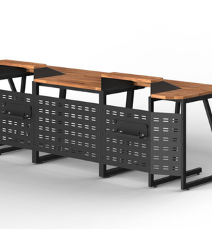 Wavebone Space Station Console Sets 800 | 6U Rack Workstation | 31.5in Modular Desk