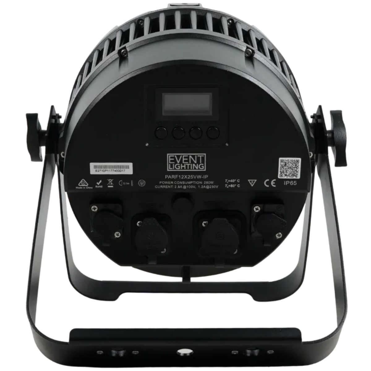 Event Lighting PARF12X25VWIP | 12x25W Variable White LEDs | IP65 Par with Electronic Frost