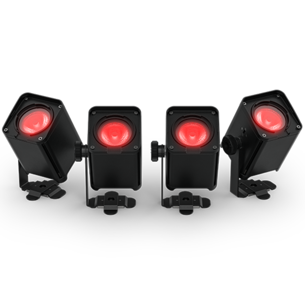 Chauvet Freedom H1 IP ILS X4 | 4-Pack Wireless RGBAW+UV Wash Lights | Battery-Powered IP54 Accent Lighting