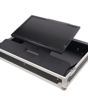 ProX XS TV32FMW | 32 Inch LED TV Flight Case | Adjustable Floor Monitor Case with Wheels