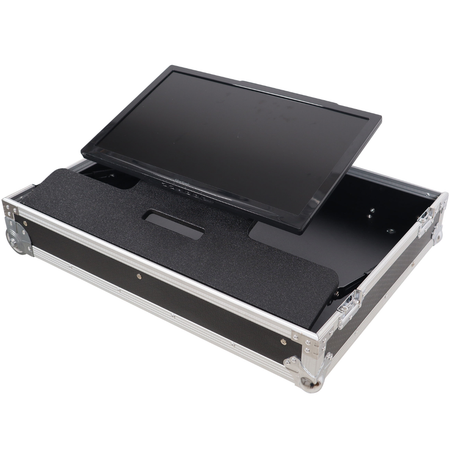 ProX XS TV32FMW | 32 Inch LED TV Flight Case | Adjustable Floor Monitor Case with Wheels