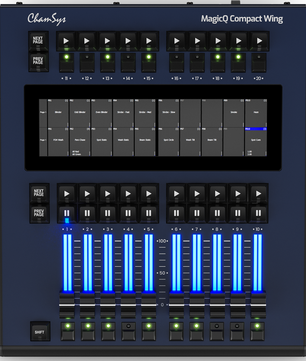 Chamsys MagicQ Compact Wing | 20 Playback Expansion Wing | Touchscreen Legending for MagicQ Systems