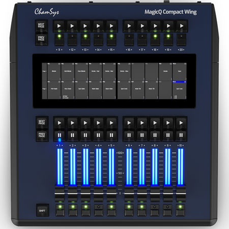 Chamsys MagicQ Compact Wing | 20 Playback Expansion Wing | Touchscreen Legending for MagicQ Systems