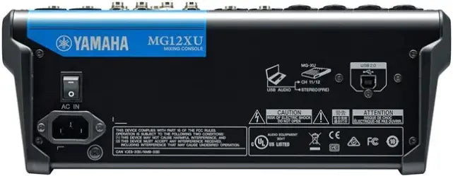 Yamaha MG12XU | Mixer with 6 Mic + 2 Stereo Inputs | USB, Effects & Compression