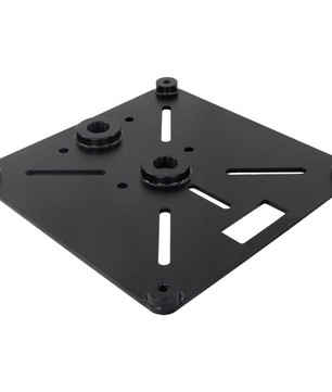 Show Solutions BP2020-STEEL-TS-2F | 20in x 20in Steel Base Plate | Dual 1.5in Tubes
