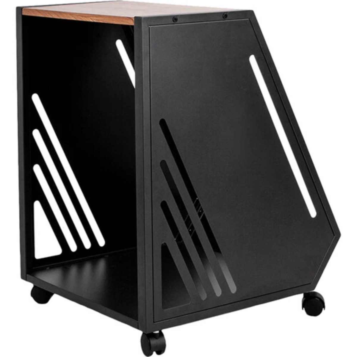 Wavebone Fin 13U Rackmount Case Wood | 13U Angled Rack | Studio Equipment Case