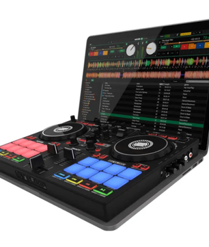 Reloop Ready | Compact 2-Deck DJ Controller for Serato | 16 RGB Pads & Scratch Bank Support