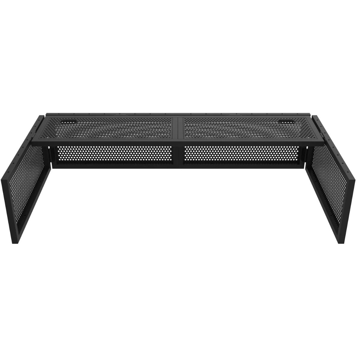 Odyssey DJBOOTH50 | 50in Wide, Removable Mesh Barrier, Black & White Scrims | Portable Aluminum DJ Booth with Carry Bag