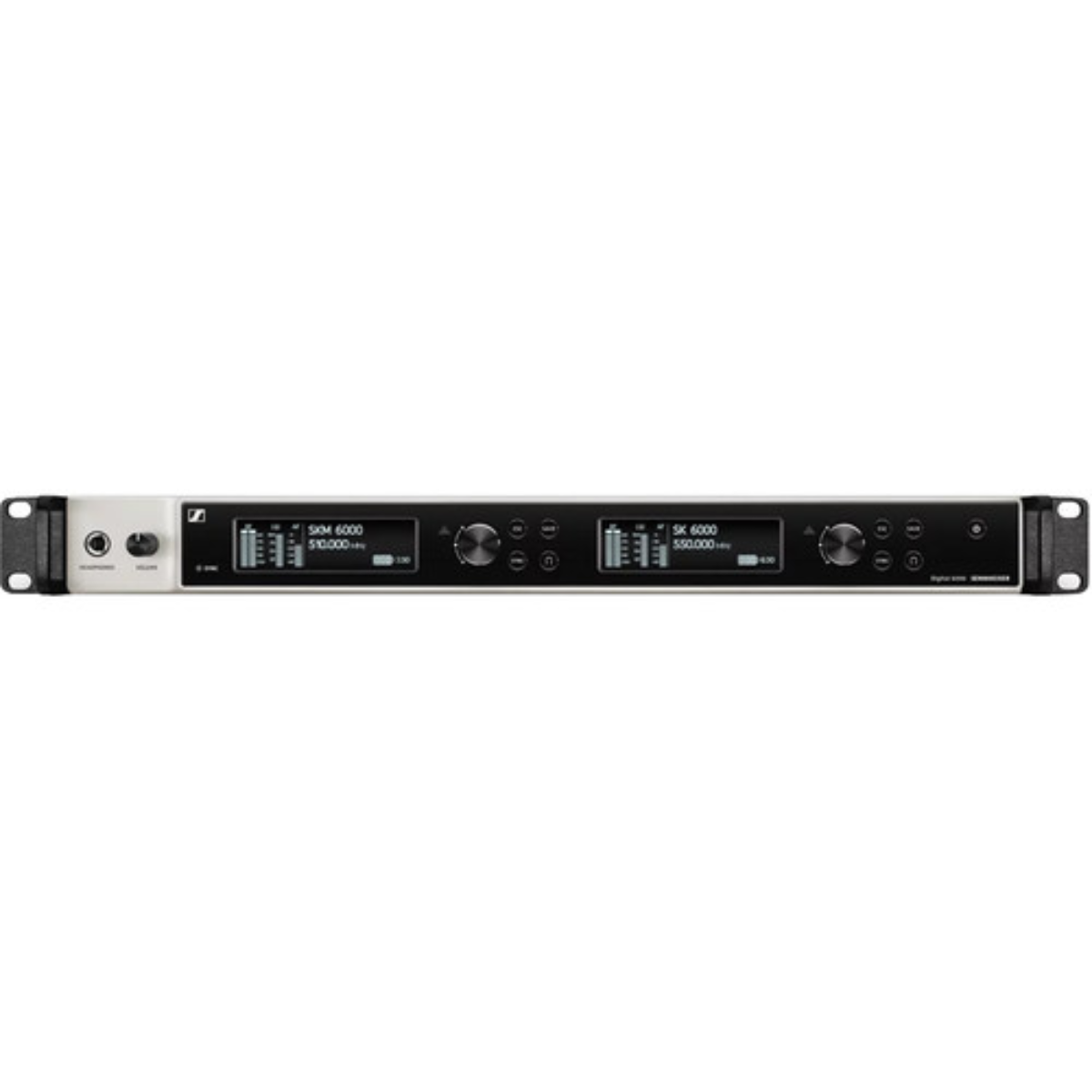 Sennheiser EM 6000 DANTE | 2-Channel Dante Receiver | 244 MHz Digital UHF Tuning