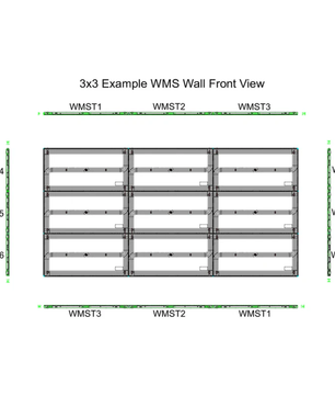 American DJ WMST1 | Corner Trim for WMS Panel Series | Top Left or Bottom Right