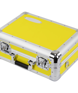 Odyssey KRP7YEL | KROM Series Case for Reloop RP7 | Yellow Aluminum Carrying Case