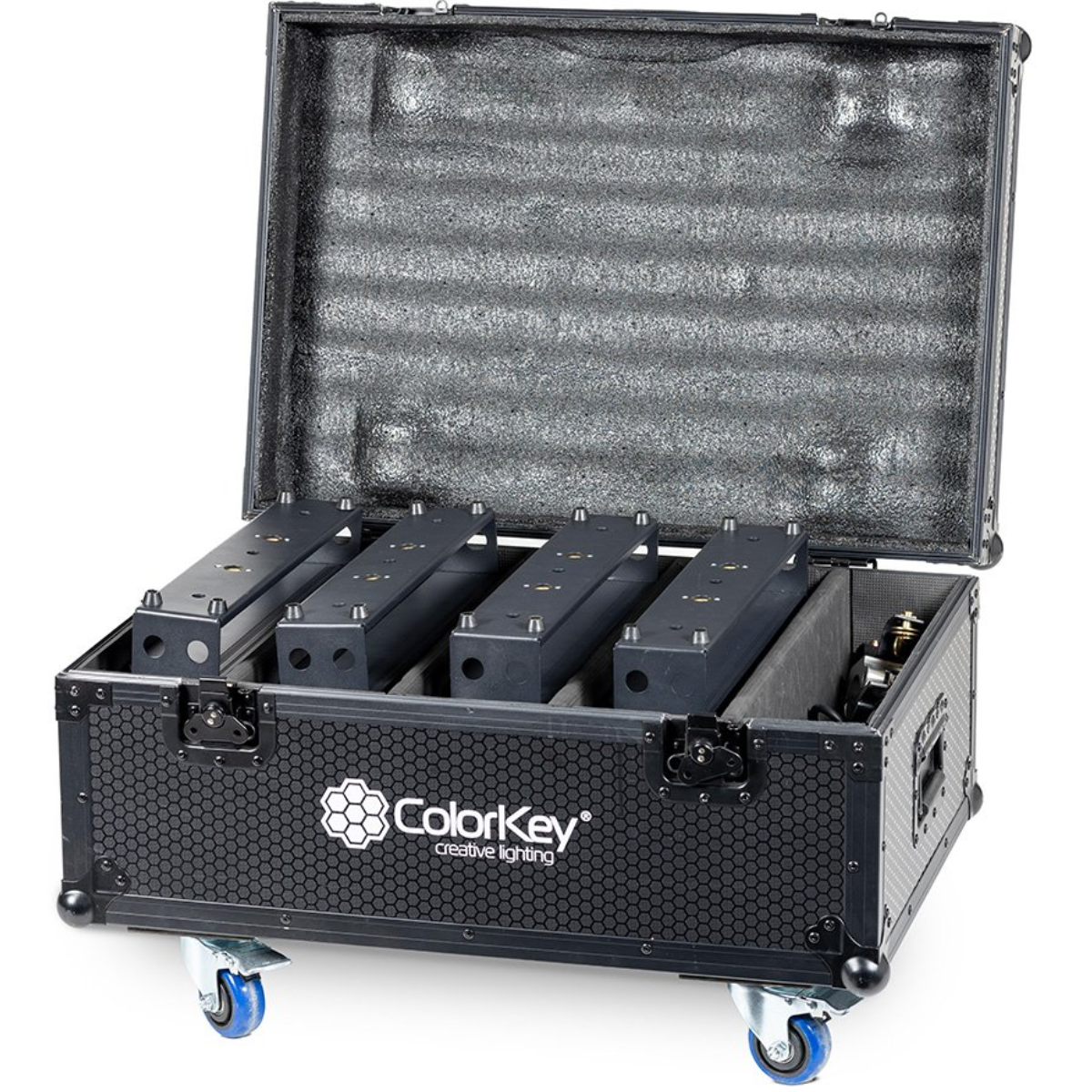 ColorKey Road Case for Inceptor Panel FX | Holds 4 Fixtures | Heavy-Duty Touring Case