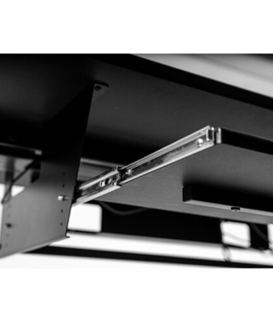 Wavebone Starship Black | Height Adjustable Studio Desk | Standing Workstation with Keyboard Tray