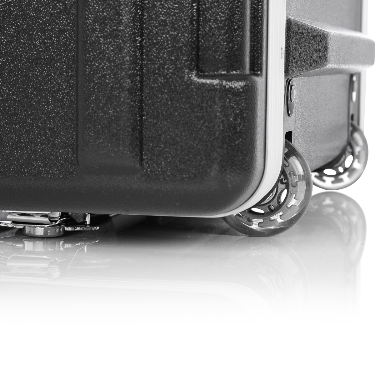 Gator GRC-STUDIO4GO-W | 4U Rack Case with Laptop Compartment | ATA Molded Case with Wheels