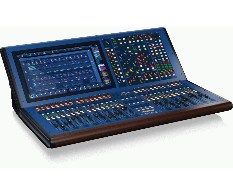 Midas MDS-HD96-24-CC-TP | Heritage-D Console with Touring Flight Case | AI Mixing & Graviton Mk2 Engine