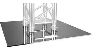 Global Truss BASE PLATE 30X30A | F34, 30in Aluminum Base Plate | Heavy Duty Square Base for Truss Towers