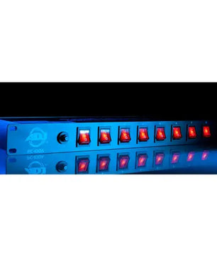 American DJ PC-100A | 8-Switch AC Power Center | 15A Circuit Breaker & Rear Outlets