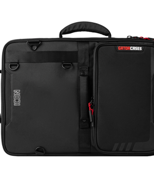 Gator G-ICONDJ-SM-BP | Small DJ Controller Backpack Bag | Semi-Rigid Travel Protection
