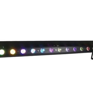 Event Lighting PIXBAR12H | 12x12W RGBWAU LED Pixel Bar | True1 Power with Barndoor
