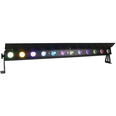 Event Lighting PIXBAR12H | 12x12W RGBWAU LED Pixel Bar | True1 Power with Barndoor