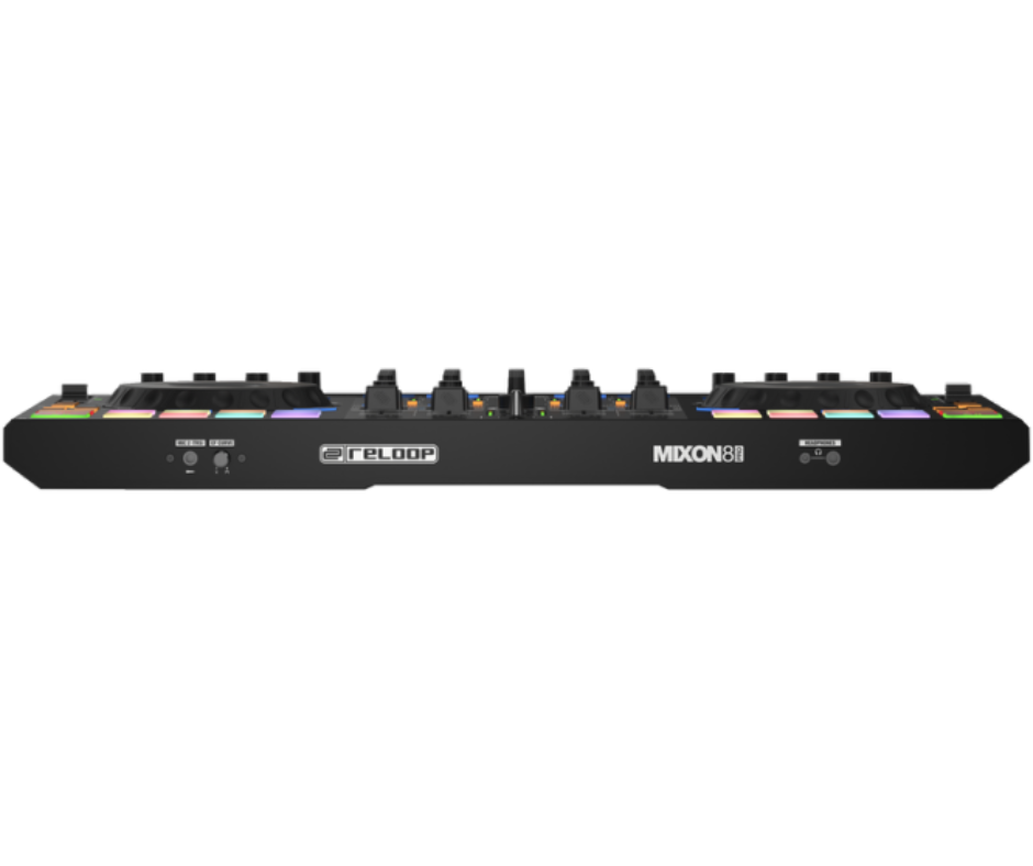 Reloop Mixon 8 Pro | 4-Deck Hybrid DJ Controller | Dual USB, Jog Displays & Standalone Mixer