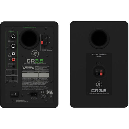 Mackie CR3.5 | 3.5in - 100dB | Compact Desktop Studio Monitors with Tone Control