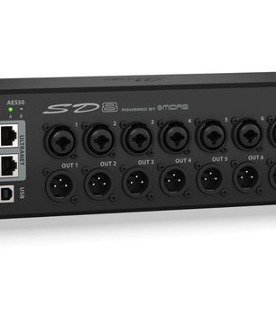 Behringer SD8 | 8 Midas Preamps - AES50 Stage Box | ULTRANET Hub with 8 Outputs