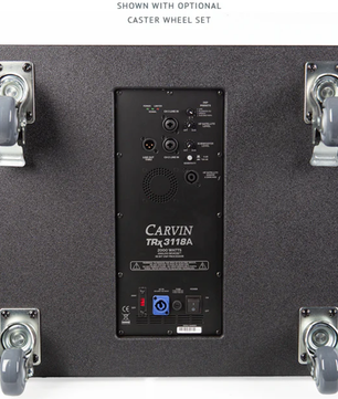 Carvin Audio CASTERTRX | 3in Caster Wheel Set | For TRx3118A Subwoofer