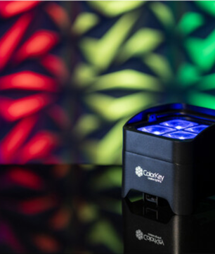 ColorKey MobilePar Mini Hex 4 MKII | Wireless Battery LED Uplight | RGBAW+UV with 15hr Runtime