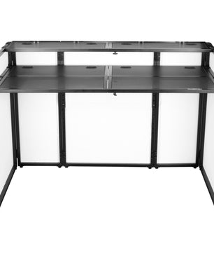 Odyssey DJBOOTHM65OP | DJ Booth with 65in TV Mount | Adjustable Tier & Cable Ports