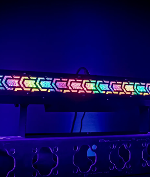 Blizzard Lighting Lux Reactor | 1m WW Strobe Bar with RGB Aura | 6x60W + 440 RGB LEDs