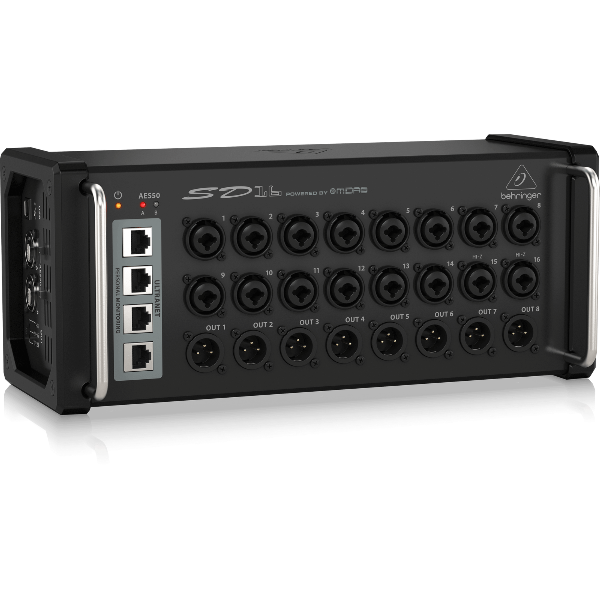 Behringer SD16 | 16 Remote Midas Preamps | ULTRANET Hub with AES50 Networking