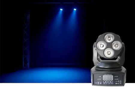 ColorKey Mover Miniwash QUAD 4 MKII | 4x12W RGBW LEDs - 25° Beam | Compact Moving Head Wash with DMX Control