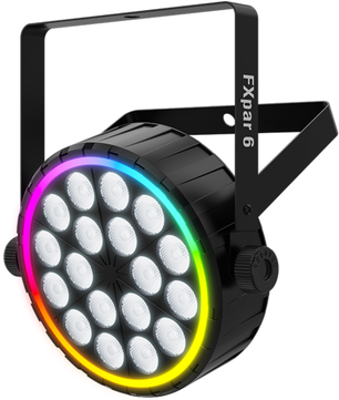 Chauvet DJ FXpar 6 | 6 Zone RGBW + RGB Ring Effects | Compact Party Wash with DMX Control
