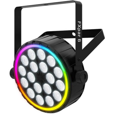 Chauvet DJ FXpar 6 | 6 Zone RGBW + RGB Ring Effects | Compact Party Wash with DMX Control