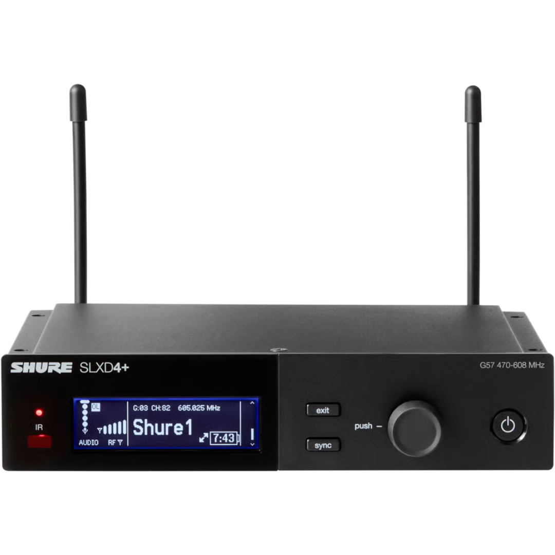 Shure SLXD14+/93-G57 | Lavalier Wireless System with WL93 Mic | Miniature Design + 24-bit Audio