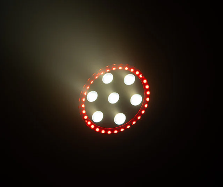 Eliminator LP 8R | 7x8W RGBW Flat Par + LED Ring | DMX & Remote with 38-Channel Mode