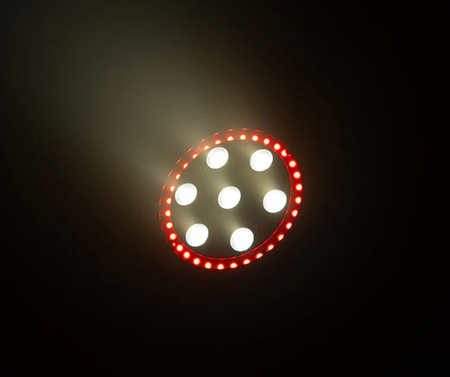 Eliminator LP 8R | 7x8W RGBW Flat Par + LED Ring | DMX & Remote with 38-Channel Mode