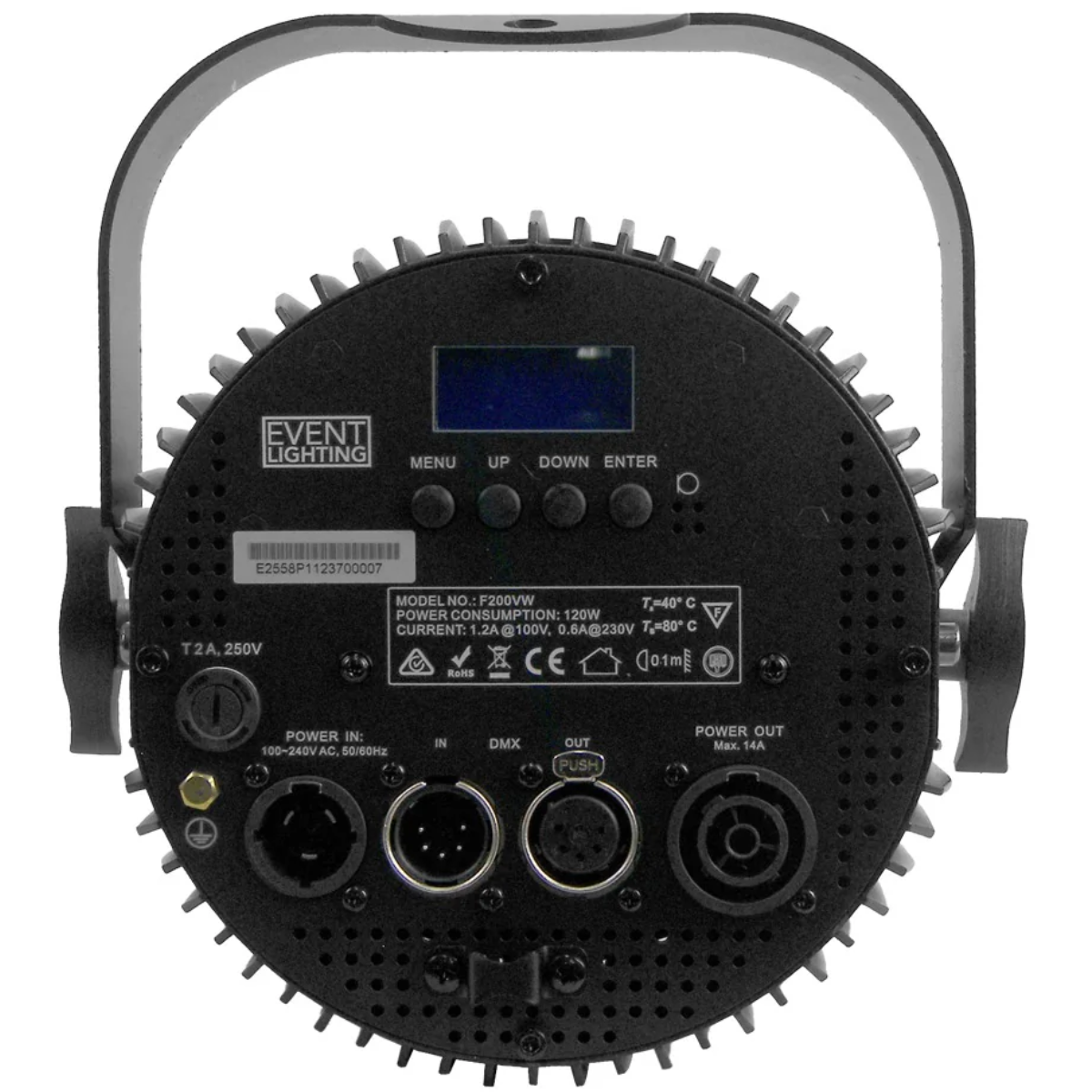 Event Lighting F200VW | Variable White Fresnel with Manual Zoom | 200W High CRI Stage Fixture
