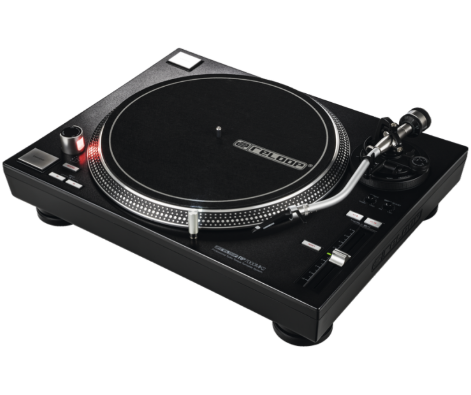 Reloop RP-7000 MK2 | High-Torque Direct Drive Turntable | S-Shaped Tonearm & Multi-Speed Support