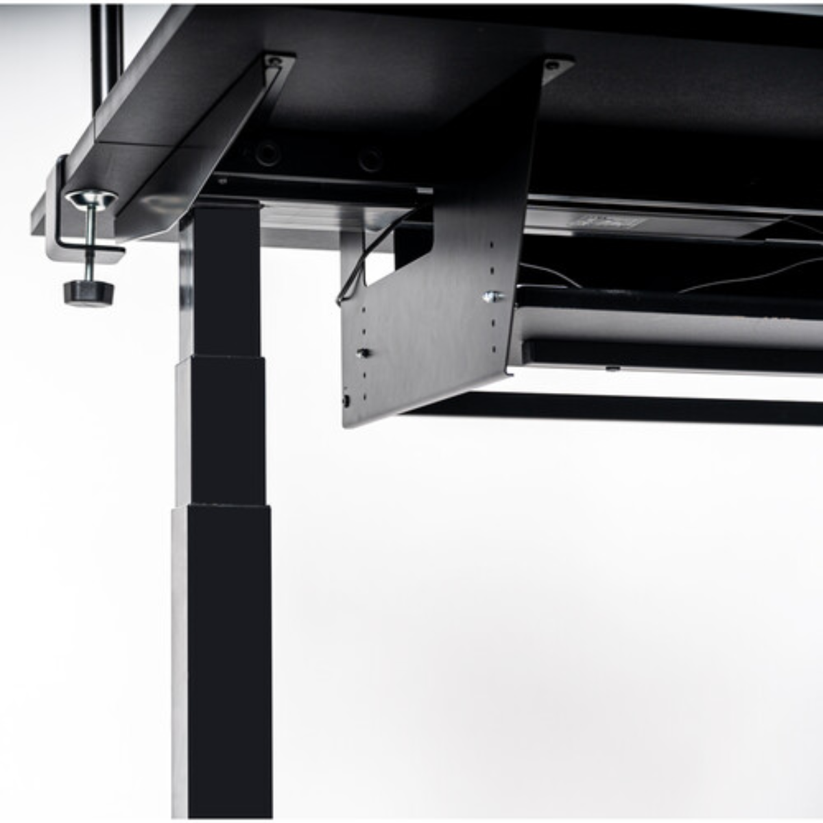 Wavebone Starship Black | Height Adjustable Studio Desk | Standing Workstation with Keyboard Tray